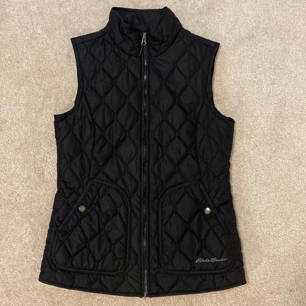 Eddie Bauer Black Women’s Quilted Vest S